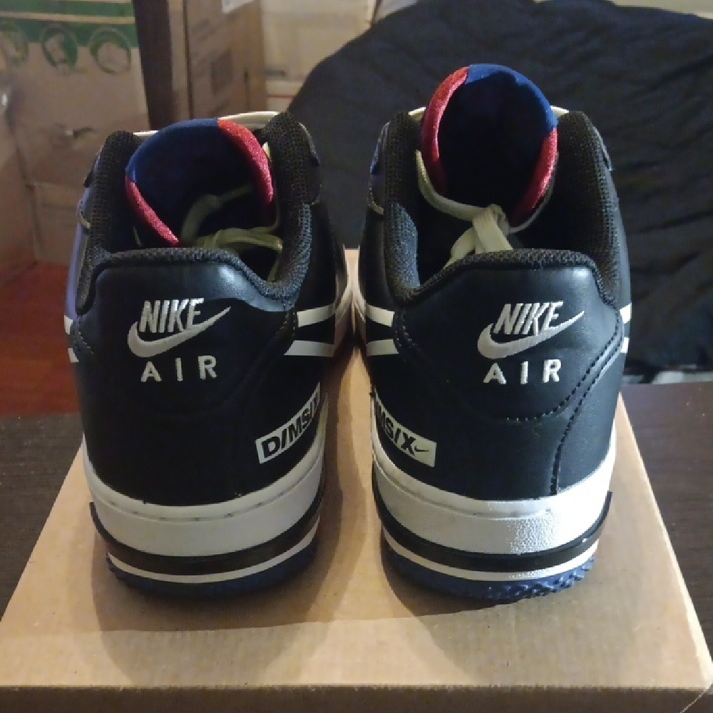 Nike Air Force 1 Low React (2020) Black White Gym Red & Blue Mens 10 W11.5 W/BOX - Picture 5 of 13